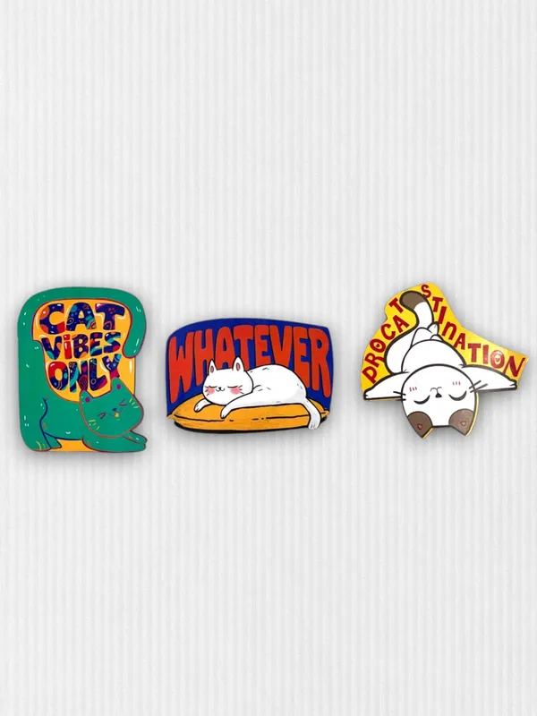 Pack_of_3_Cat_Combo_Fridge_Magnet_|_For_Refrigerator,_Home_Decor
