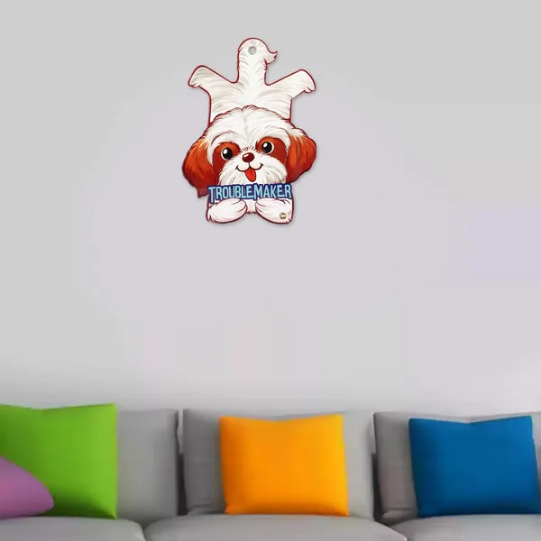 Shih_Tzu_Troublemaker_Wall_Hanging_|_For_Home_&_Wall_Decoration