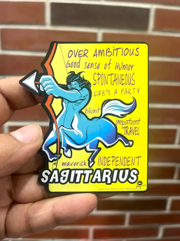 Quirky_Sagittarius_Zodiac_Fridge_Magnet_|_For_Refrigerator,_Home_Decor