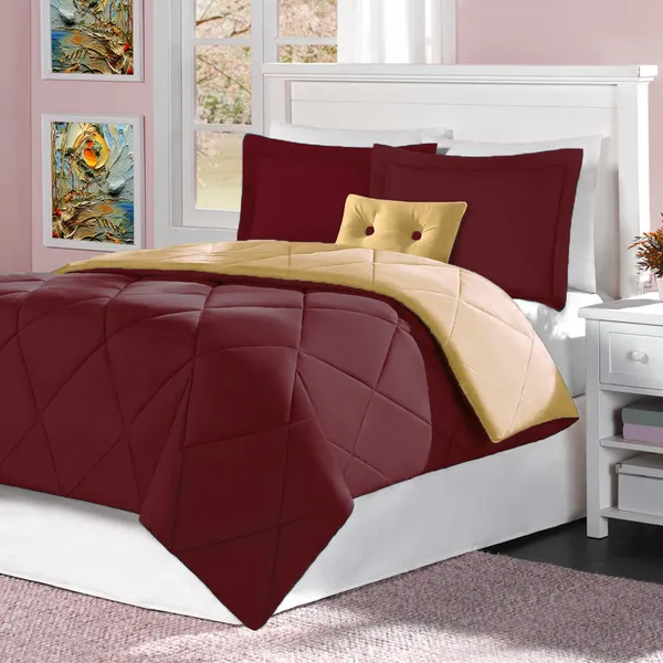 Maroon_220_Gsm_Microfiber_All-Weather_Solid_Double_Size_Bed_Reversible_Comforter_Ac_Quilt_Blanket