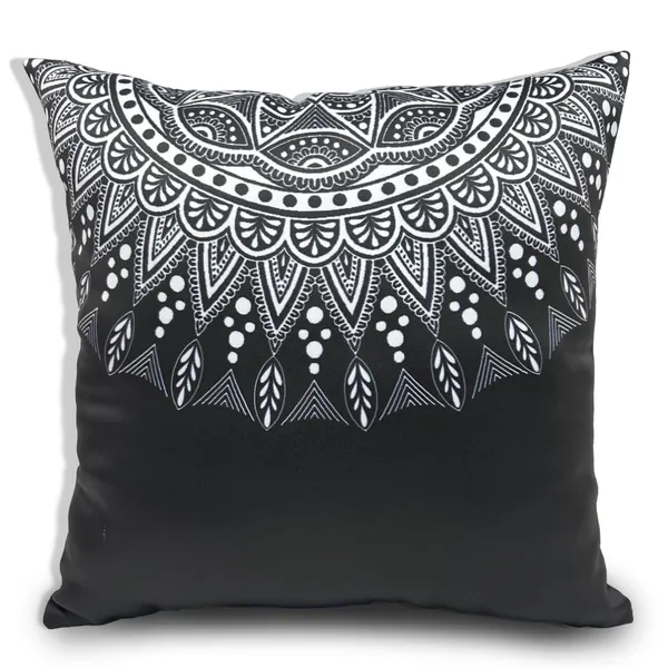 Black_Set_Of_2_Mandala_Print_Cushion_Cover_Decorative_Square_Covers_|_For_Sofa_Couch_Pillow_And_Living_Room_Ethnic_Soft_And_Durable_|_For_Home_Festival_And_Bedroom_Decor_|_16_X_16_Inch