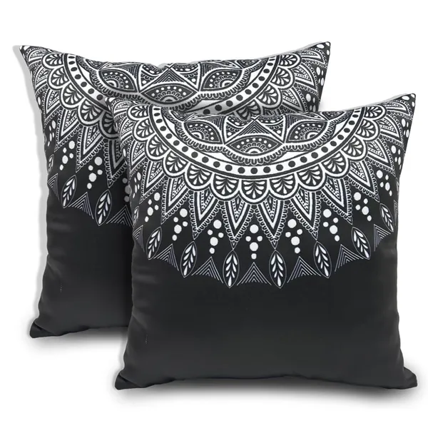 Black_Set_Of_2_Mandala_Print_Cushion_Cover_Decorative_Square_Covers_|_For_Sofa_Couch_Pillow_And_Living_Room_Ethnic_Soft_And_Durable_|_For_Home_Festival_And_Bedroom_Decor_|_16_X_16_Inch