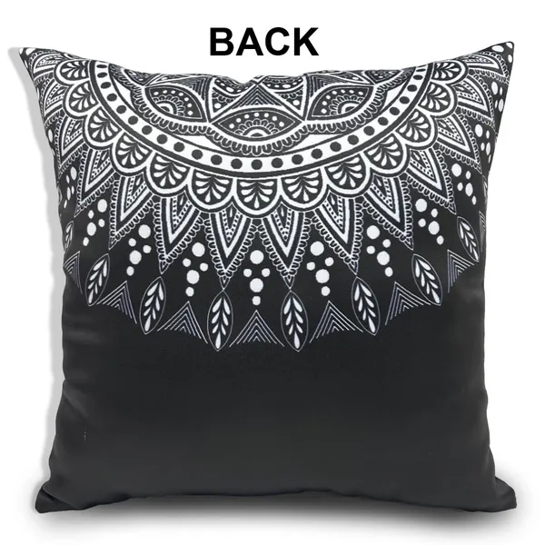 Black_Set_Of_2_Mandala_Print_Cushion_Cover_Decorative_Square_Covers_|_For_Sofa_Couch_Pillow_And_Living_Room_Ethnic_Soft_And_Durable_|_For_Home_Festival_And_Bedroom_Decor_|_16_X_16_Inch