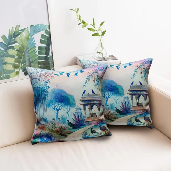 Blue_Set_Of_2_Cultural_Print_Cushion_Cover_Decorative_Square_Covers_|_For_Sofa_Couch_Pillow_And_Living_Room_Ethnic_Soft_And_Durable_|_For_Home_Festival_And_Bedroom_Decor_|_16_X_16_Inch