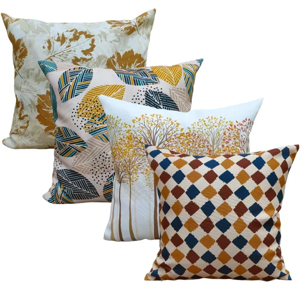 Yellow_Set_Of_4_Yellow_Autumn_Theme_Cushion_Cover_Decorative_Square_Covers_|_For_Sofa_Couch_Pillow_And_Living_Room_Ethnic_Soft_And_Durable_|_For_Home_Festival_And_Bedroom_Decor_|_16_X_16_Inch