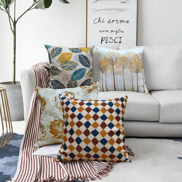 Yellow_Set_Of_4_Yellow_Autumn_Theme_Cushion_Cover_Decorative_Square_Covers_|_For_Sofa_Couch_Pillow_And_Living_Room_Ethnic_Soft_And_Durable_|_For_Home_Festival_And_Bedroom_Decor_|_16_X_16_Inch