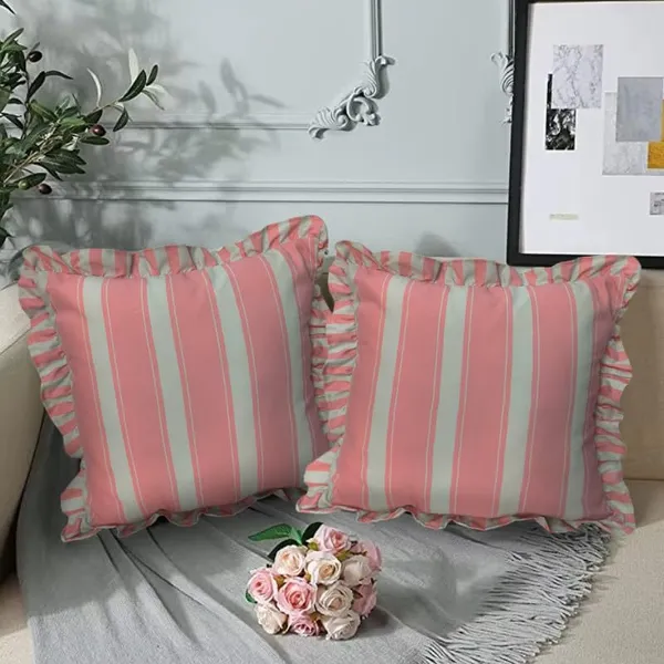 Powder_Pink_Set_Of_2_Powder_Pink_Stripe_Pattern_Cushion_Cover_Premium_Soft_Microfiber_Decorative_Covers_|_For_Sofa,_Couch,_Pillow_Aesthetic_Multicolor_Festival_Cushions_|_16_X_16_Inch