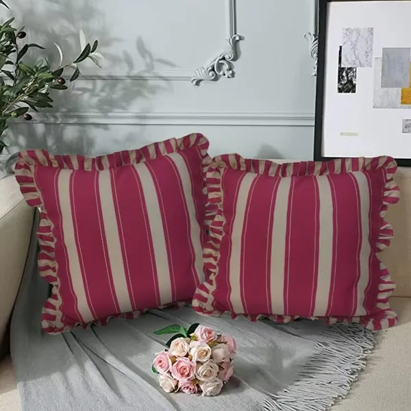 Maroon_Set_Of_2_Stripe_Pattern_Cushion_Cover_Premium_Soft_Microfiber_Decorative_Covers_|_For_Sofa,_Couch,_Pillow_Aesthetic_Multicolor_Festival_Cushions_|_16_X_16_Inch