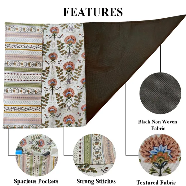 Cream_Refrigerator_Top_Cover,_Heavy_Polyester_Fabric,_Traditional_Design_Traditional_Colour_|_46_X_22_Inch