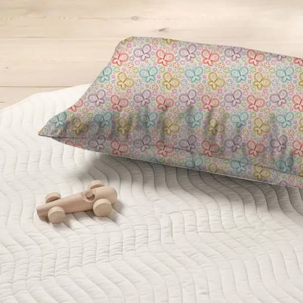 Off_White_Kids_Bedsheet_With_1_Pillow_Cover_For_Single_Bed_Cute_And_Fun_Print_Sheets_For_Boys_And_Girls,_Ideal_For_Children?_Room,_Perfect_For_Kids_Room_Size_5'_X_7.5_(Butterfly)