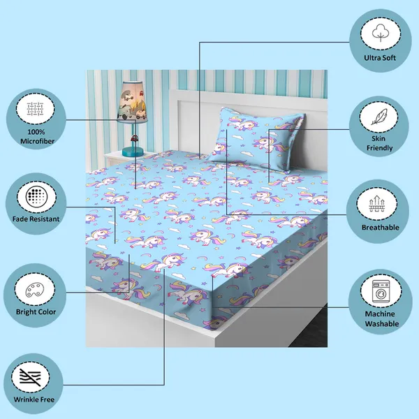 Blue_Kids_Bedsheet_With_1_Pillow_Cover_For_Single_Bed_Cute_And_Fun_Print_Sheets_For_Boys_And_Girls,_Ideal_For_Children?_Room,_Perfect_For_Kids_Room_Size_5'_X_7.5_(Unicorn))