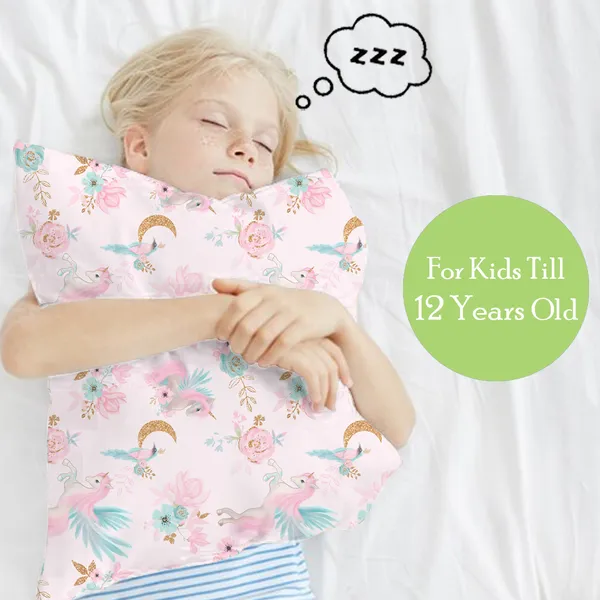 Pink_Pillow_Cover_For_Kids_Soft_Cartoon_Pillow_Cover_For_Toddlers_Infants_And_Small_Kids_Cute_Pillow_For_Boys_And_Girls_(Set_Of_2_(No_Filler),_Unicorn)