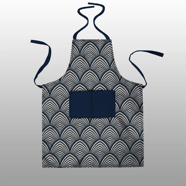 Dark_Blue_Polyester_Kitchen_Apron_With_Center_Pocket_|_Essential_Kitchen_Accessories_For_Women_And_Men