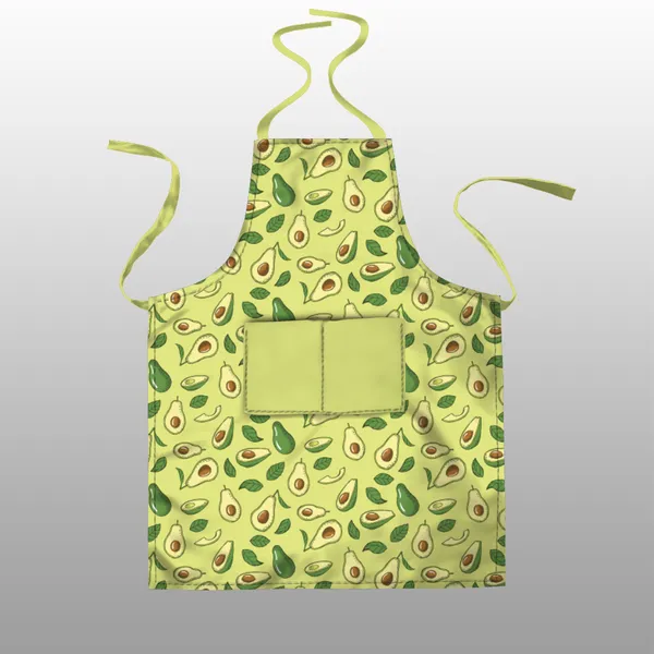 Multicolor_Polyester_Kitchen_Apron_With_Center_Pocket_|_Essential_Kitchen_Accessories_For_Women_And_Men