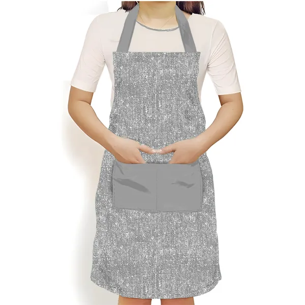 Grey_Polyester_Kitchen_Apron_With_Center_Pocket_|_Essential_Kitchen_Accessories_For_Women_And_Men_Grey