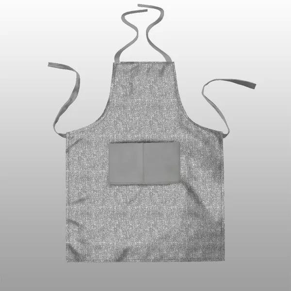 Grey_Polyester_Kitchen_Apron_With_Center_Pocket_|_Essential_Kitchen_Accessories_For_Women_And_Men_Grey