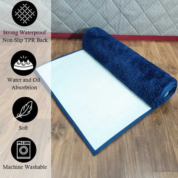 Blue_100%_Micro_Fiber_Bedside_Runner_Blend_Carpet_Rug_Anti_Skid_Backing_For_Home/Kitchen/Living_Area/Office_Entrance_(24"X60")