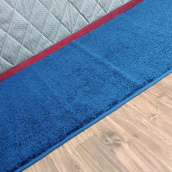 Blue_100%_Micro_Fiber_Bedside_Runner_Blend_Carpet_Rug_Anti_Skid_Backing_For_Home/Kitchen/Living_Area/Office_Entrance_(24"X60")