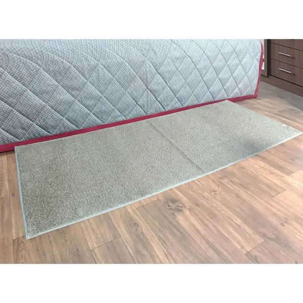 Cream_100%_Micro_Fiber_Bedside_Runner_Blend_Carpet_Rug_Anti_Skid_Backing_For_Home/Kitchen/Living_Area/Office_Entrance_(24"X60")