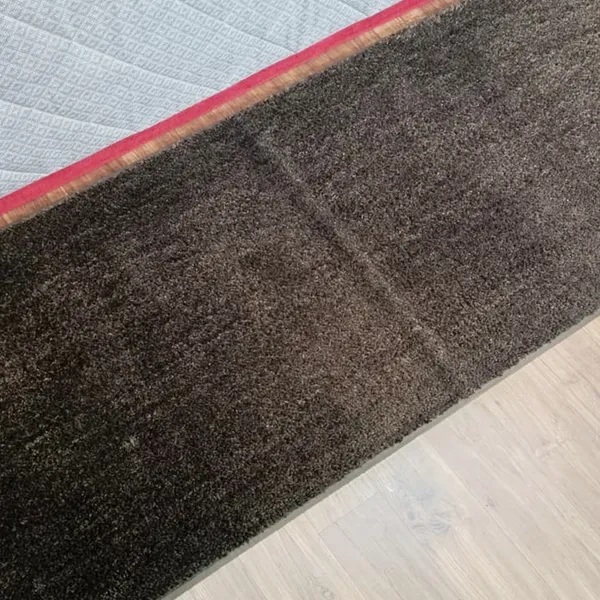Dark_Brown_100%_Micro_Fiber_Bedside_Runner_Blend_Carpet_Rug_Anti_Skid_Backing_For_Home/Kitchen/Living_Area/Office_Entrance_(24"X60")
