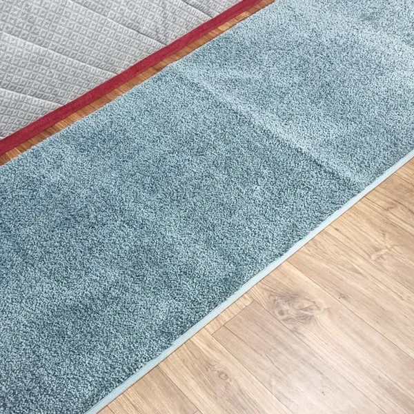 Grey_100%_Micro_Fiber_Bedside_Runner_Blend_Carpet_Rug_Anti_Skid_Backing_For_Home/Kitchen/Living_Area/Office_Entrance_(24"X60")