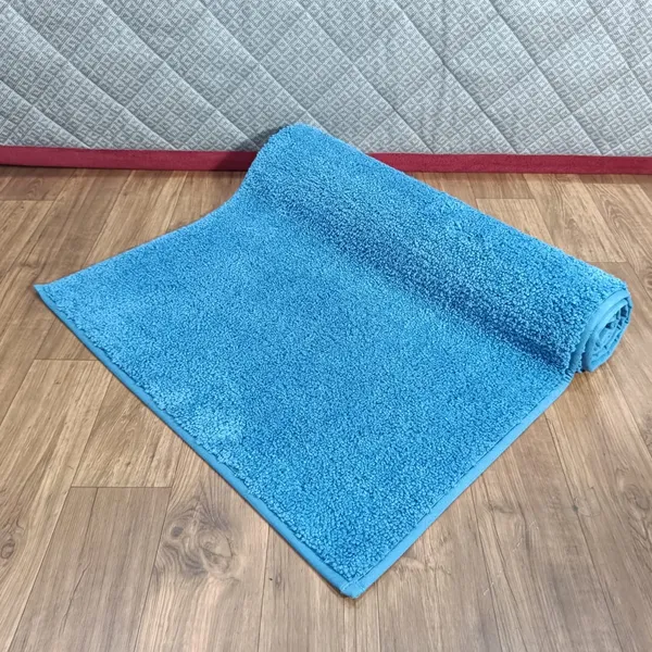 Light_Blue_100%_Micro_Fiber_Bedside_Runner_Blend_Carpet_Rug_Anti_Skid_Backing_For_Home/Kitchen/Living_Area/Office_Entrance_(24"X60")