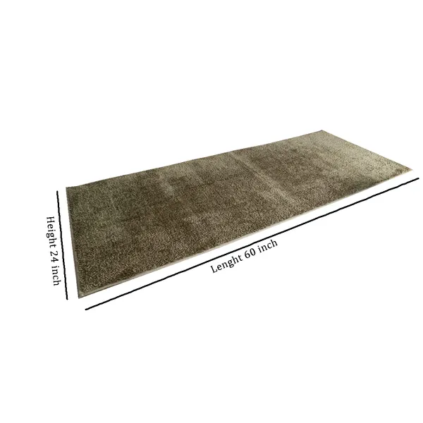 Light_Brown_100%_Micro_Fiber_Bedside_Runner_Blend_Carpet_Rug_Anti_Skid_Backing_For_Home/Kitchen/Living_Area/Office_Entrance_(24"X60")