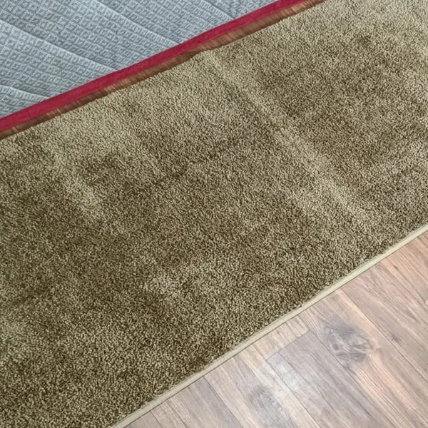 Light_Brown_100%_Micro_Fiber_Bedside_Runner_Blend_Carpet_Rug_Anti_Skid_Backing_For_Home/Kitchen/Living_Area/Office_Entrance_(24"X60")
