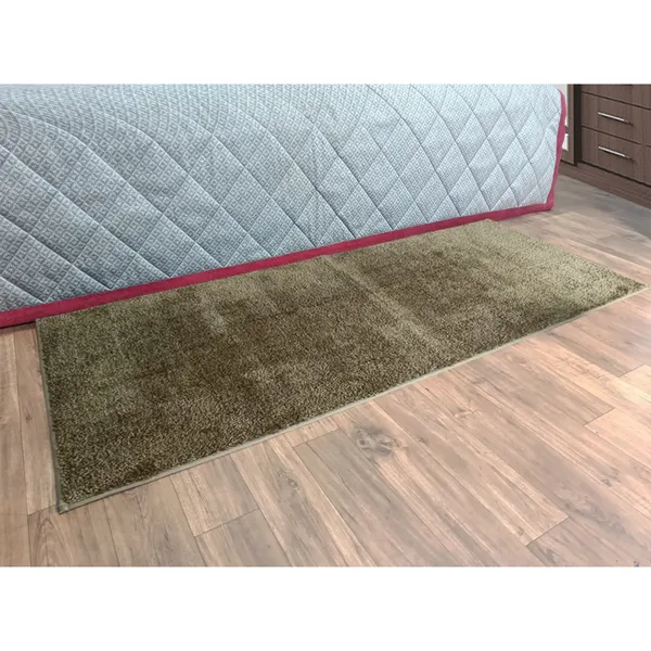 Light_Brown_100%_Micro_Fiber_Bedside_Runner_Blend_Carpet_Rug_Anti_Skid_Backing_For_Home/Kitchen/Living_Area/Office_Entrance_(24"X60")