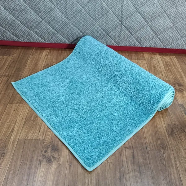 Blue_100%_Micro_Fiber_Bedside_Runner_Blend_Carpet_Rug_Anti_Skid_Backing_For_Home/Kitchen/Living_Area/Office_Entrance_(24"X60")