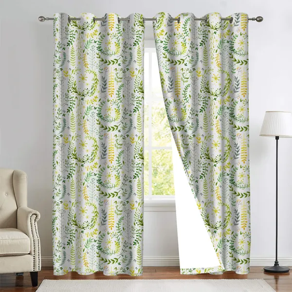 Light_Yellow_Textured_Fabric_Curtains_With_Tieback_And_Eyelets_Premium_Long_Printed_Polyester_Parda_Set_For_Bedroom_And_Living_Room,_Stylish_Full-Length_Door_And_Window_Curtains__|_Set_Of_2