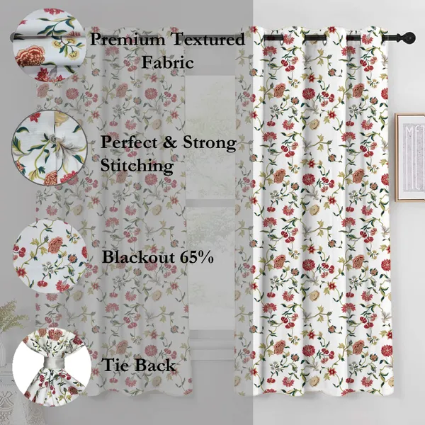White_And_Red_Textured_Fabric_Curtains_With_Tieback_And_Eyelets_Premium_Long_Printed_Polyester_Parda_Set_For_Bedroom_And_Living_Room_Door_And_Window__|_Set_Of_2