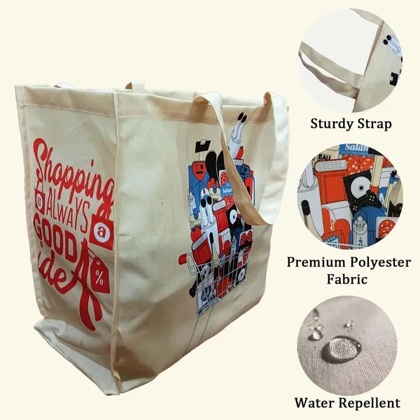 Beige_Shopping_Bag_For_Grocery_Tote_Bag_For_Woman_For_Vegetable,_Shopping_And_Travel_Reusable_And_Water_Repellent_Grocery_Bags