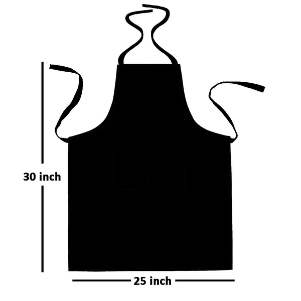 Black_Polycotton_Kitchen_Apron_With_Center_Pocket_Essential_Kitchen_Accessories