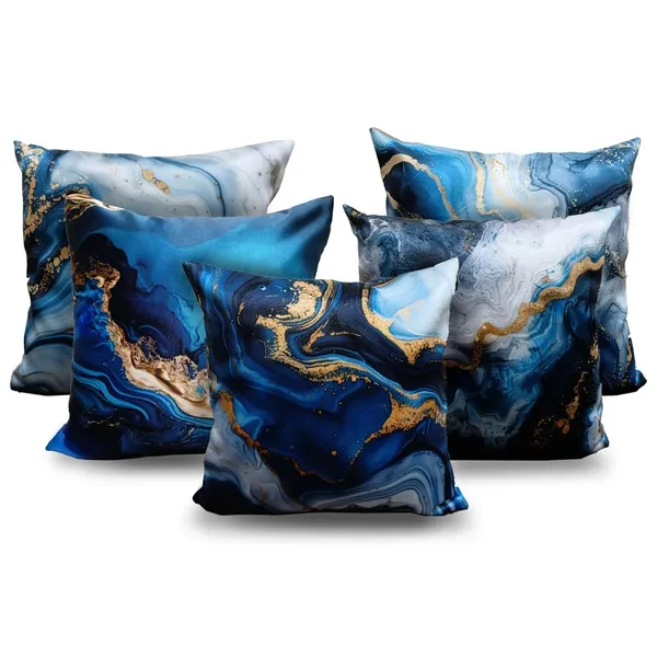 Dark_Blue_Set_Of_5_Dark_Blue_Decorative_Cushion_Cover_Decorative_Square_Covers_|_For_Sofa_Couch_Pillow_And_Living_Room_Ethnic_Soft_And_Durable_|_For_Home_Festival_And_Bedroom_Decor_|_16_X_16_Inch