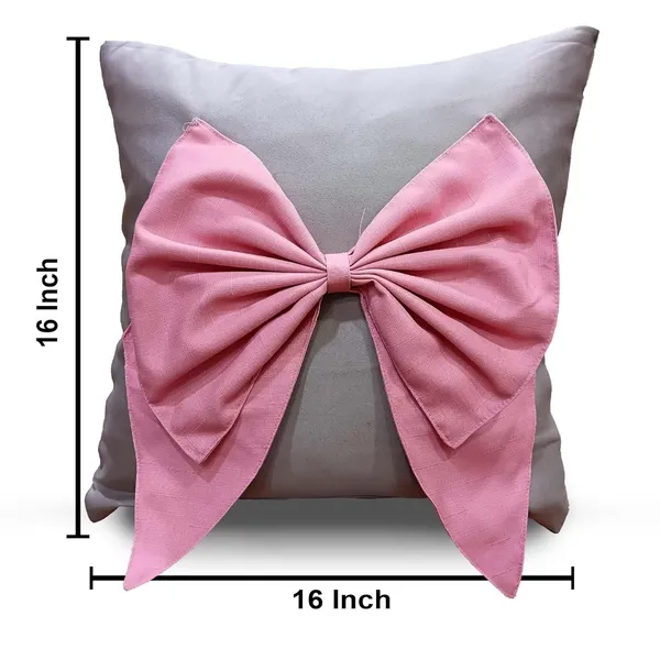 Grey_And_Pink_Set_Of_2_Bow_Cushion_Cover_Decorative_Sofa_Cushion_Covers_With_Invisible_Zipper_And_Textured_Bow_Sofa_Pillow_Cover_(Grey_And_Pink)_|_16_X_16_Inch