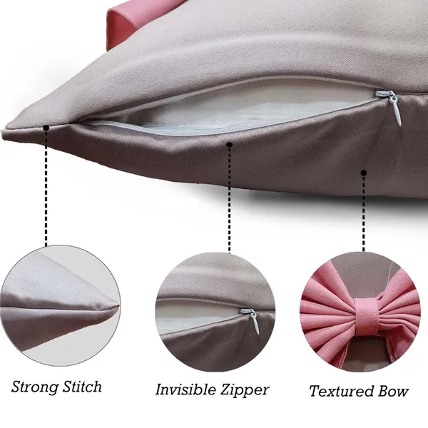 Grey_And_Pink_Set_Of_2_Bow_Cushion_Cover_Decorative_Sofa_Cushion_Covers_With_Invisible_Zipper_And_Textured_Bow_Sofa_Pillow_Cover_(Grey_And_Pink)_|_16_X_16_Inch