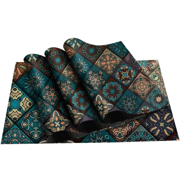 Green_Moroccan_Tiles_Dining_Table_Mats_Set_Of_4_Washable_Table_Mats_For_Dining_Table_Placemats_For_4_Seater_Dining_Table_Home_And_Kitchen_Table_Decor_13_X_18_Inch