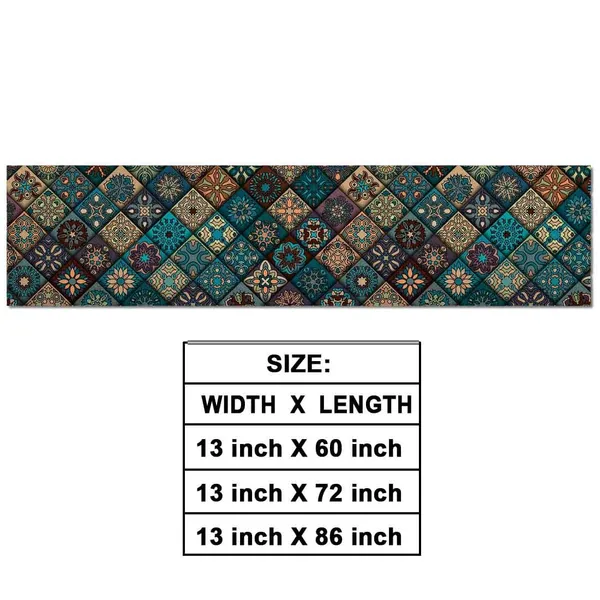 Green_Moroccan_Tiles_Green_Dining_Table_Runner_Washable_Table_Runner_For_4_Seater_Traditional_And_Festive_Long_Dining_Table_Runner_Antiskid_Home_And_Kitchen_Center_Decor_13X60_Inch