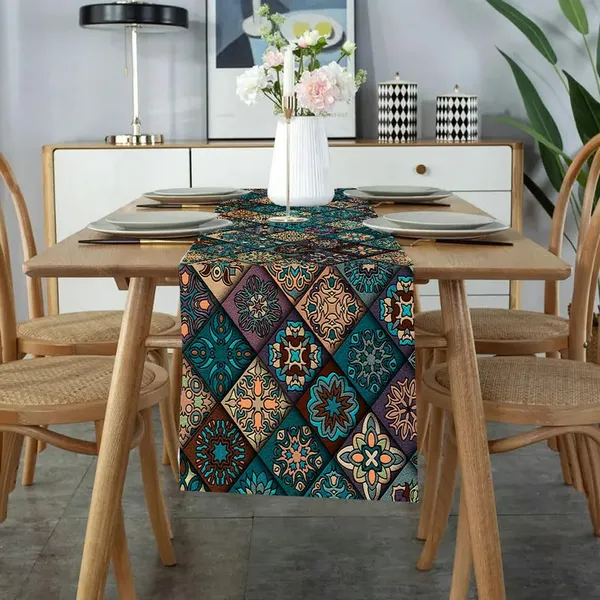 Green_Moroccan_Tiles_Dining_Table_Runner_Washable_Table_Runner_For_8_Seater_Traditional_And_Festive_Long_Dining_Table_Runner_Antiskid_Home_And_Kitchen_Center_Decor_13X86_Inch