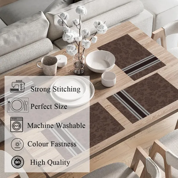 Damask_Brown_Dining_Table_Mats_Set_Of_4_Washable_Table_Mats_For_Dining_Table_Placemats_For_4_Seater_Dining_Table_Home_And_Kitchen_Table_Decor_13_X_18_Inch