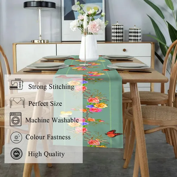 Floral_Green_Dining_Table_Runner_Washable_Table_Runner_For_4_Seater_Traditional_And_Festive_Long_Dining_Table_Runner_Antiskid_Home_And_Kitchen_Center_Decor_13X60_Inch