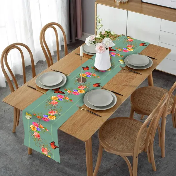 Floral_Green_Dining_Table_Runner_Washable_Table_Runner_For_6_Seater_Traditional_And_Festive_Long_Dining_Table_Runner_Antiskid_Home_And_Kitchen_Center_Decor_13X72_Inch
