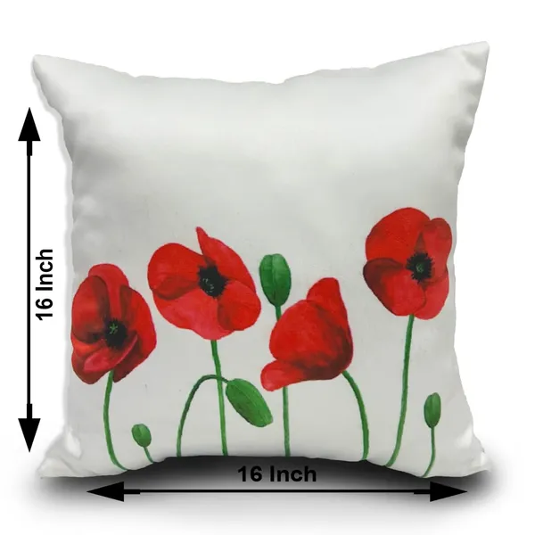 White_And_Red_Set_Of_2_Floral_Print_Cushion_Cover_Soft_Decorative_Square_Cushion_Cover_|_For_Sofa,_Couch_And_Bed_Aesthetic_Ethnic_Multicolor_Embellished_Festival_Home_Decor_|_16_X_16_Inch