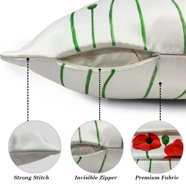 White_And_Red_Set_Of_2_Floral_Print_Cushion_Cover_Soft_Decorative_Square_Cushion_Cover_|_For_Sofa,_Couch_And_Bed_Aesthetic_Ethnic_Multicolor_Embellished_Festival_Home_Decor_|_16_X_16_Inch