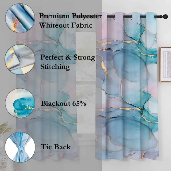 Aqua_Set_Of_2_Marble_Print_Window_And_Door_Curtains_With_Tieback_And_Eyelets_For_Living_Room_And_Bedroom_Elegant_Door_And_Window_Curtain_Parda_For_Home_Decor