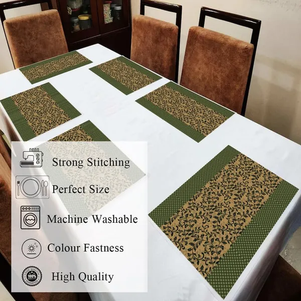 Green_Leaves_Dining_Table_Mats_Set_Of_6_Washable_Dining_Table_Mats_For_6_Seater_Placemats_Elegant_Dining_Mats_For_Home,_Kitchen_And_Coffee_Tables_13_X_18_Inch