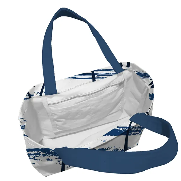 White_And_Blue_Poly_Canvas_Palm_Beach_Digital_Print_Beach_Bag_With_Inner_Zip_Pocket,Multi_Purpose_Use,_Re-Usable_,Stylish_And_Spacious_||20"X12"X6"+_Handle-20"