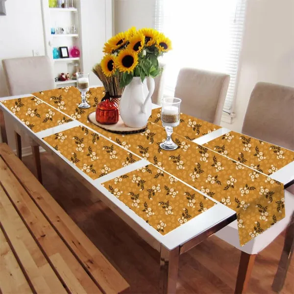 Yellow_Dining_Table_Mats_Set_Of_6_With_1_Runner_Washable_And_Elegant_Table_Mats_For_Dining_Table_Decorative_Centre_Runner_And_Mats_For_6_Seater_Home_And_Kitchen_Table_Decor_13X72_Inch