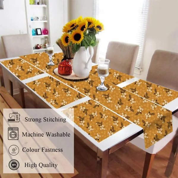 Yellow_Dining_Table_Mats_Set_Of_6_With_1_Runner_Washable_And_Elegant_Table_Mats_For_Dining_Table_Decorative_Centre_Runner_And_Mats_For_6_Seater_Home_And_Kitchen_Table_Decor_13X72_Inch